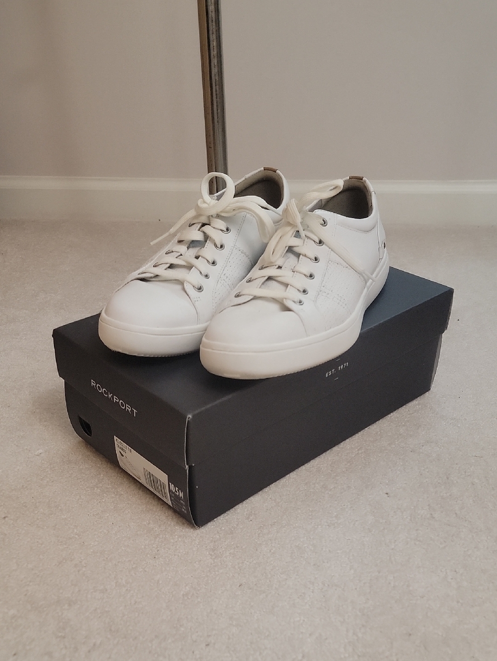 Rockport white sneakers